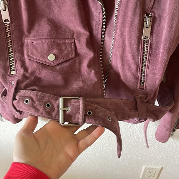 Andrew Marc New York Sabrina Suede Moto Jacket - Picture 8 of 12